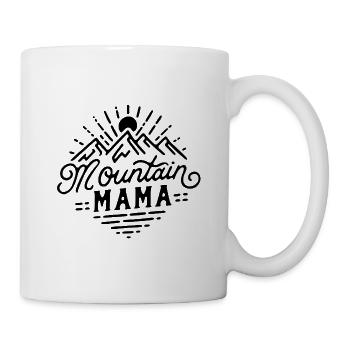  Mountain mama hiker camper trail mom retro - Mug blanc - blanc - Droite