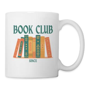 Illustration d’étagère pour les amateurs de livres - Mug blanc - blanc - Droite