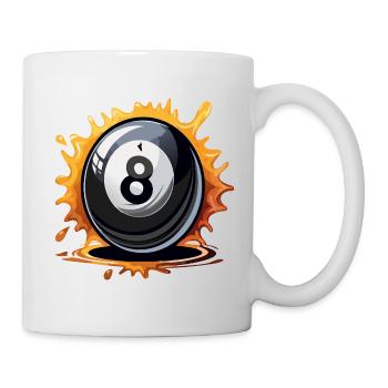 8 balles - Mug blanc - blanc - Droite