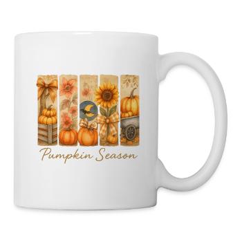 Autumn Pumpkin Harvest Celebrations - Mug - white - Right