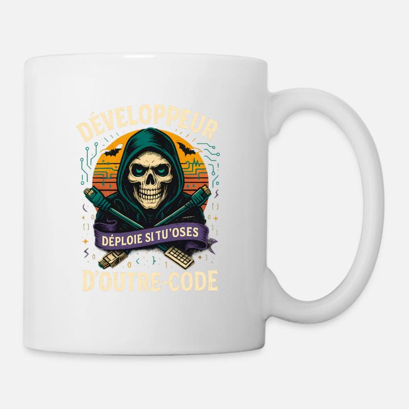 Web Developer - Halloween Skull - Mug - white