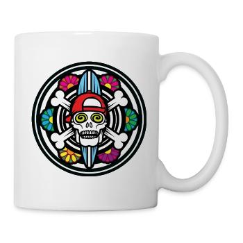Surf Skull - Mug - white - Right
