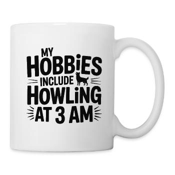 My Hobbies Include Howling Husky  - Mug - white - Right
