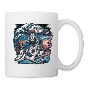 Mystic Night Guitarist Illustration - Mug - white - Right