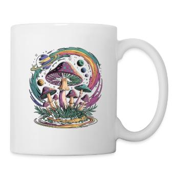 Psychedelic Space Mushroom Fantasy - Mug - white - Right
