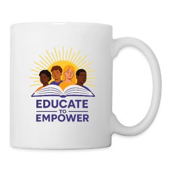 Sunlit Diversity Educational Illustration - Mug - white - Right