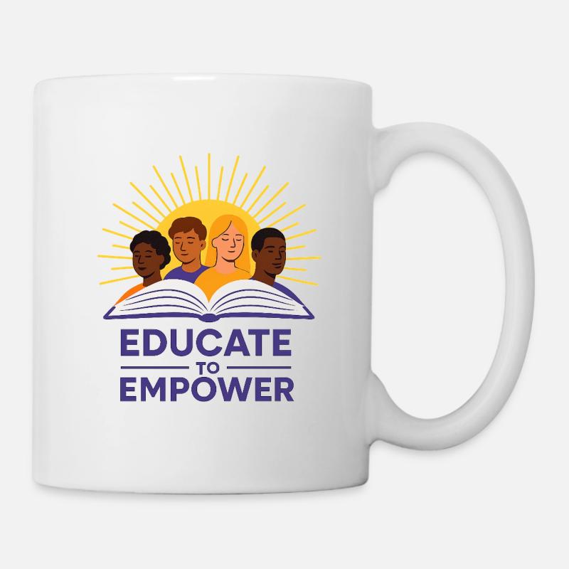 Sunlit Diversity Educational Illustration - Mug - white