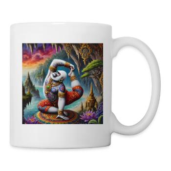 Gorilla Yogi in Mystical Landscape - Mug - white - Right