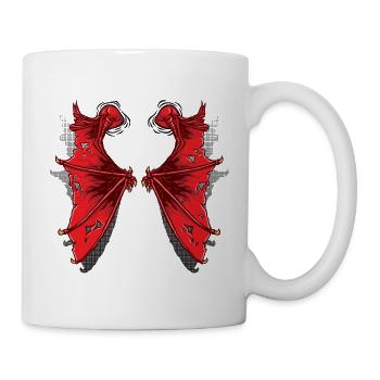 Drachenflügel - Tasse - Weiß - Rechts