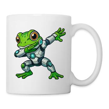 Cool Frog Cartoon Robot Cyborg Mech Astronaut - Mug - white - Right