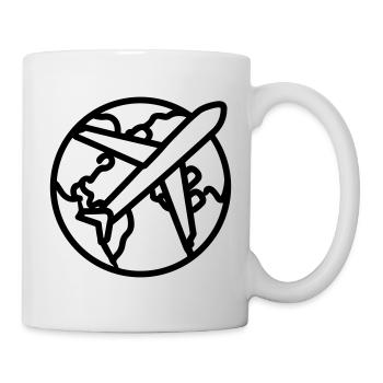 Voyage Monde - Mug blanc - blanc - Droite