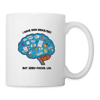 Illustration de brainstorming créative - Mug blanc - blanc - Droite