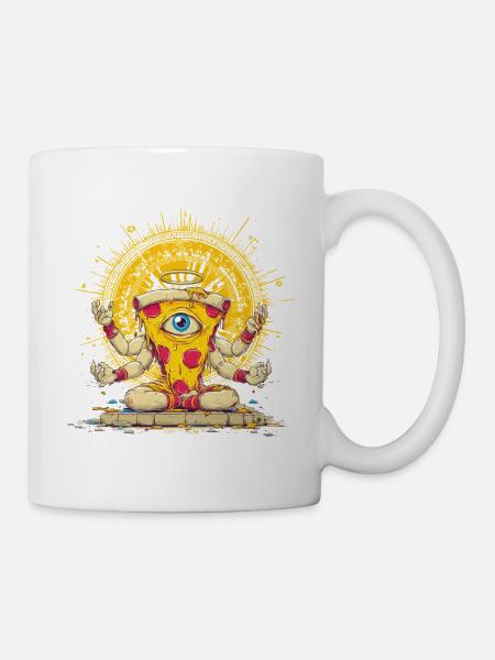 Krasser Pizza-Gott - Tasse - Weiß