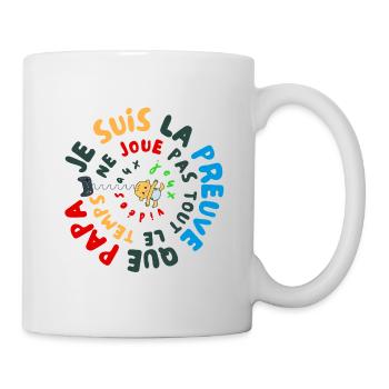 Humorvolles 🎮 Geburtsgeschenk Gamer Papa - Tasse - Weiß - Rechts