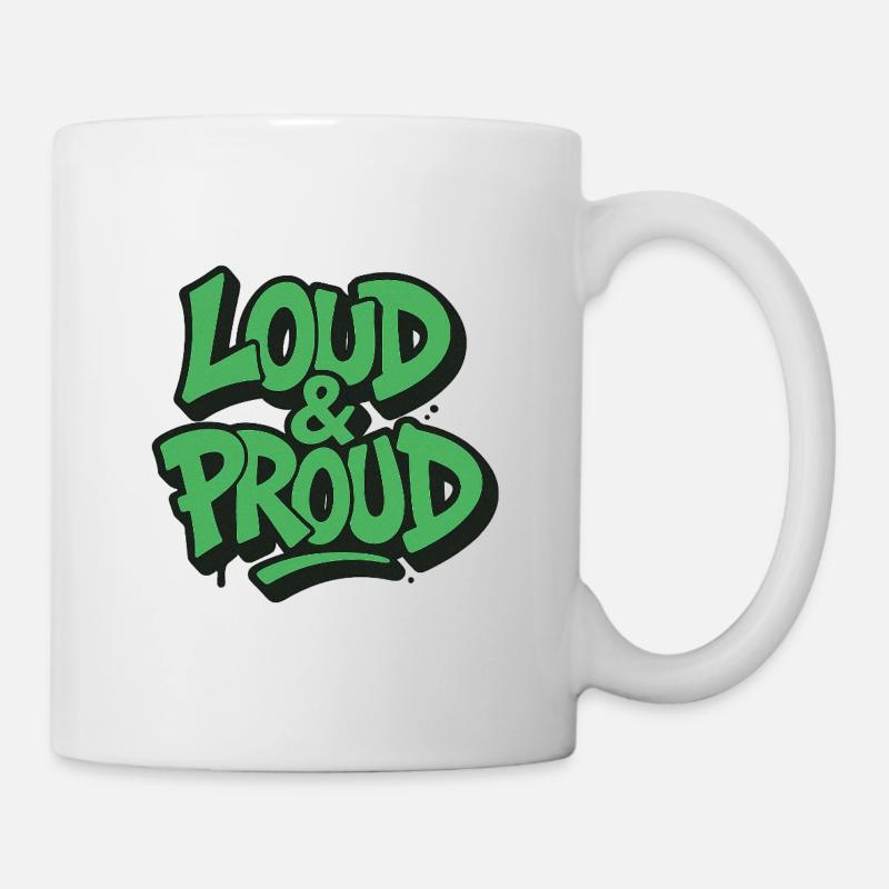 Fort et fier - Mug blanc - blanc