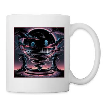 Illustration d’horreur abyssale cosmique - Mug blanc - blanc - Droite