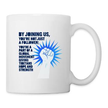 Tibetan Movement of Strength and Hope 2 - Mug - white - Right