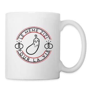 Animated Eggplant Humor Design - Mug - white - Right