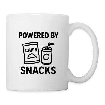Illustration humoristique de la puissance de la collation - Mug blanc - blanc - Droite