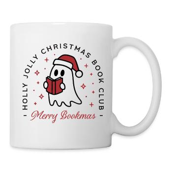 Weihnachten Buchclub Geister Wortspiele lustige Leserwünsche - Tasse - Weiß - Rechts