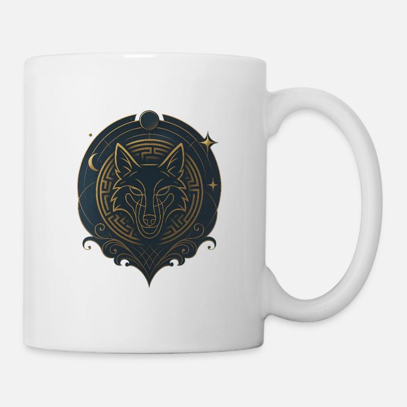 Avi Collection - Royal Wolf Emblem - Tasse - Weiß