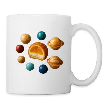 Sonnensystem-Dessert - ein skurriler Genuss - Tasse - Weiß - Rechts