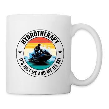 Vintage Jet Ski Therapy Ocean Lake  - Mug - white - Right