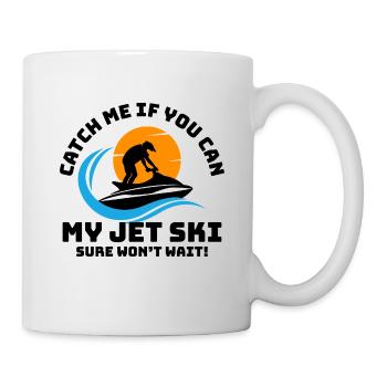 Jetski-Fahrer Sommer Wassersport - Tasse - Weiß - Rechts
