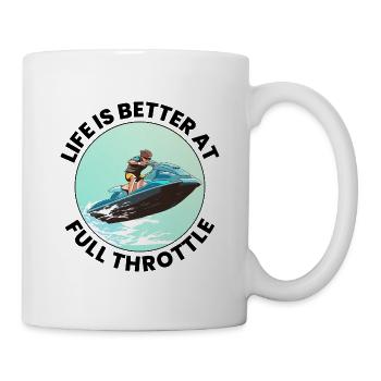 Jetski Rider Shirt Ocean Adventure - Tasse - Weiß - Rechts