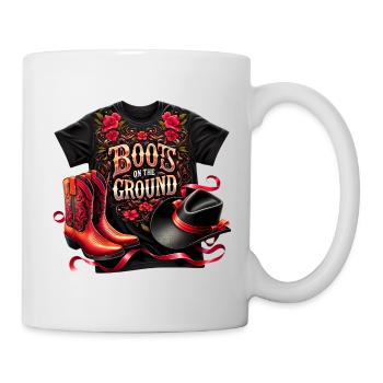 Red Country Hat and Boots - Mug - white - Right