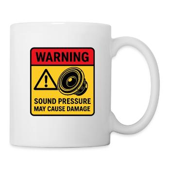 Avertissement de lecture audio - Mug blanc - blanc - Droite