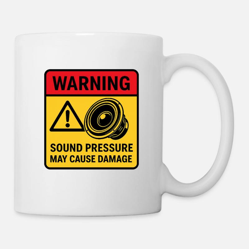 Avertissement de lecture audio - Mug blanc - blanc