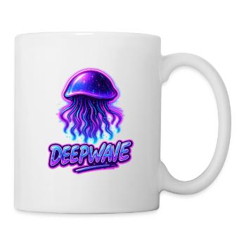 Neon Jellyfish Deepwave Design - Mug - white - Right