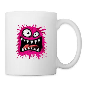 Buntes psychedelisches Monster - Tasse - Weiß - Rechts