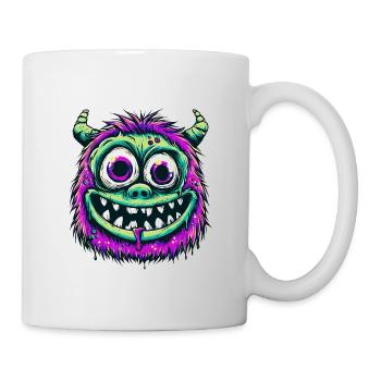 Buntes psychedelisches Monster - Tasse - Weiß - Rechts