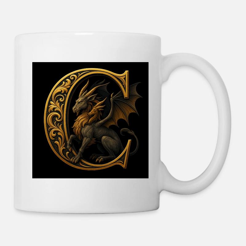 C - Magic Ornament with Chimera - Mug - white