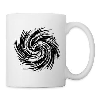 Hypnotischer Wirbel Schwarzes Loch Rotation - Tasse - Weiß - Rechts