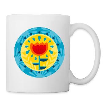 POP FLOWER - Mug blanc - blanc - Droite
