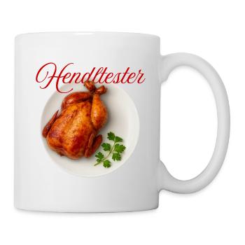 HendlHester Coq au Vin Illustration - Tasse - Weiß - Rechts