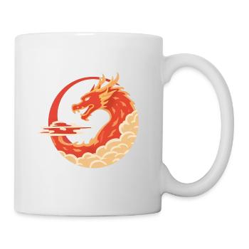 Balançoire Dragon Ardent - Chinese Design Dragon - Mug blanc - blanc - Droite