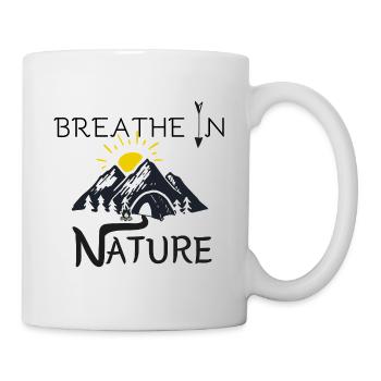 Breathing In Nature - Sunrise Mountain Adventure - Mug - white - Right