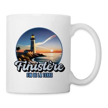 Finistère Bretagne Bretonische Leuchttürme Stolz - Tasse - Weiß - Rechts