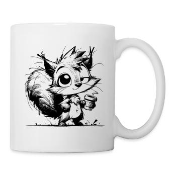 Coffee Energy replaces squirrel hibernation - Mug - white - Right
