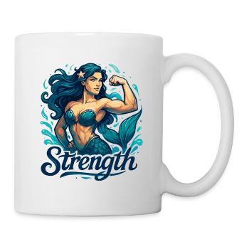Strong Mermaid Nix Water Woman Gift - Mug - white - Right