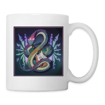 Illustration de guitare serpent mythique - Mug blanc - blanc - Droite