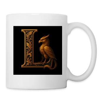 L – Magic ornament with phoenix - Mug - white - Right