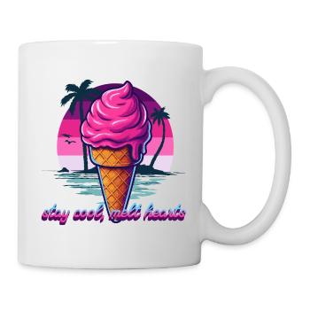 Pink Eiscreme Sunset Design - Mug - white - Right