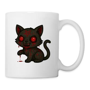 Dark Cat Occult - Tasse - Weiß - Rechts