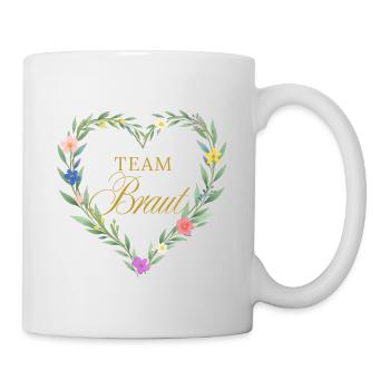 Équipe Mariée ! Cœur - Mug blanc - blanc - Droite