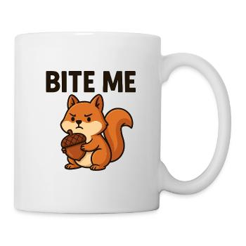 Artsy Squirrel with Bold Message - Mug - white - Right